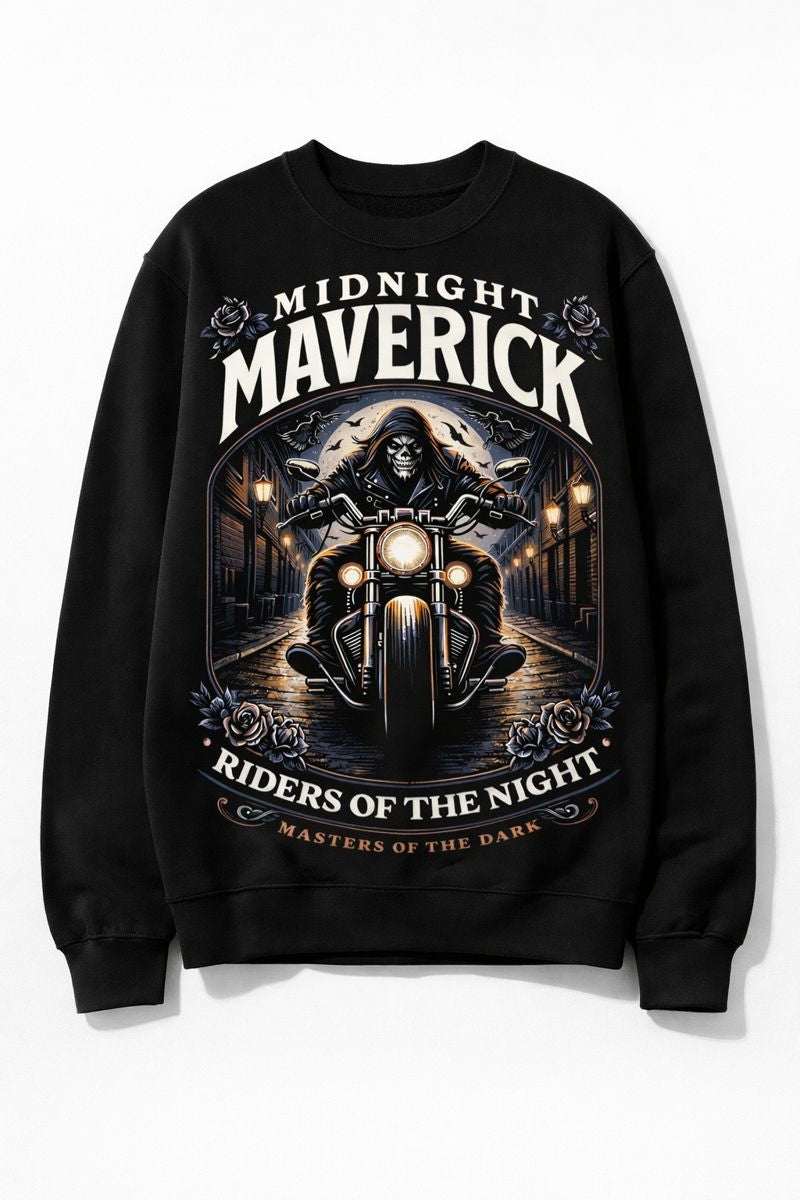 Midnight Maverick Graphic Fleece Sweatshirt